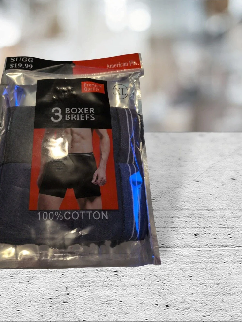 2 Pair Boxer Briefs Size XL